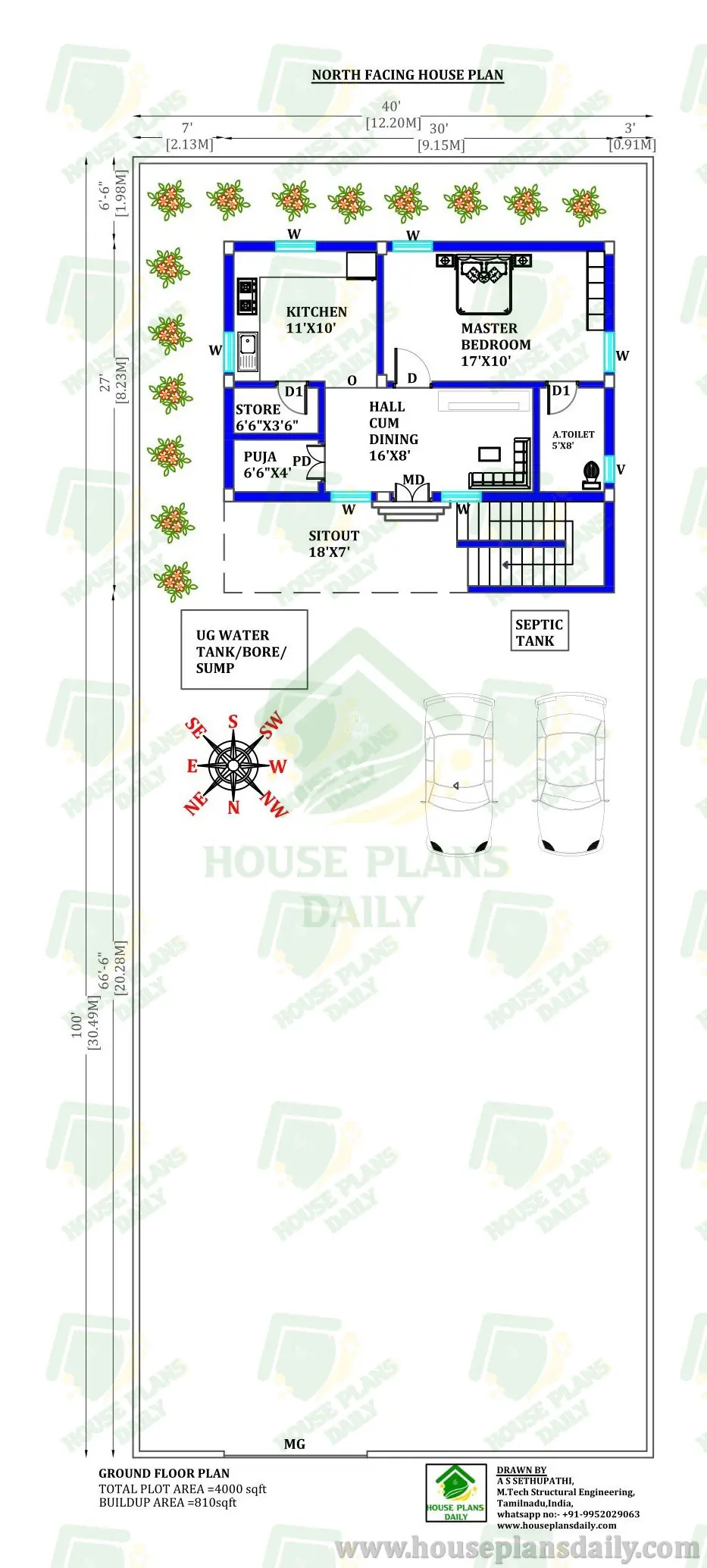 House Map According to Vastu Shastra | North Facing House Design