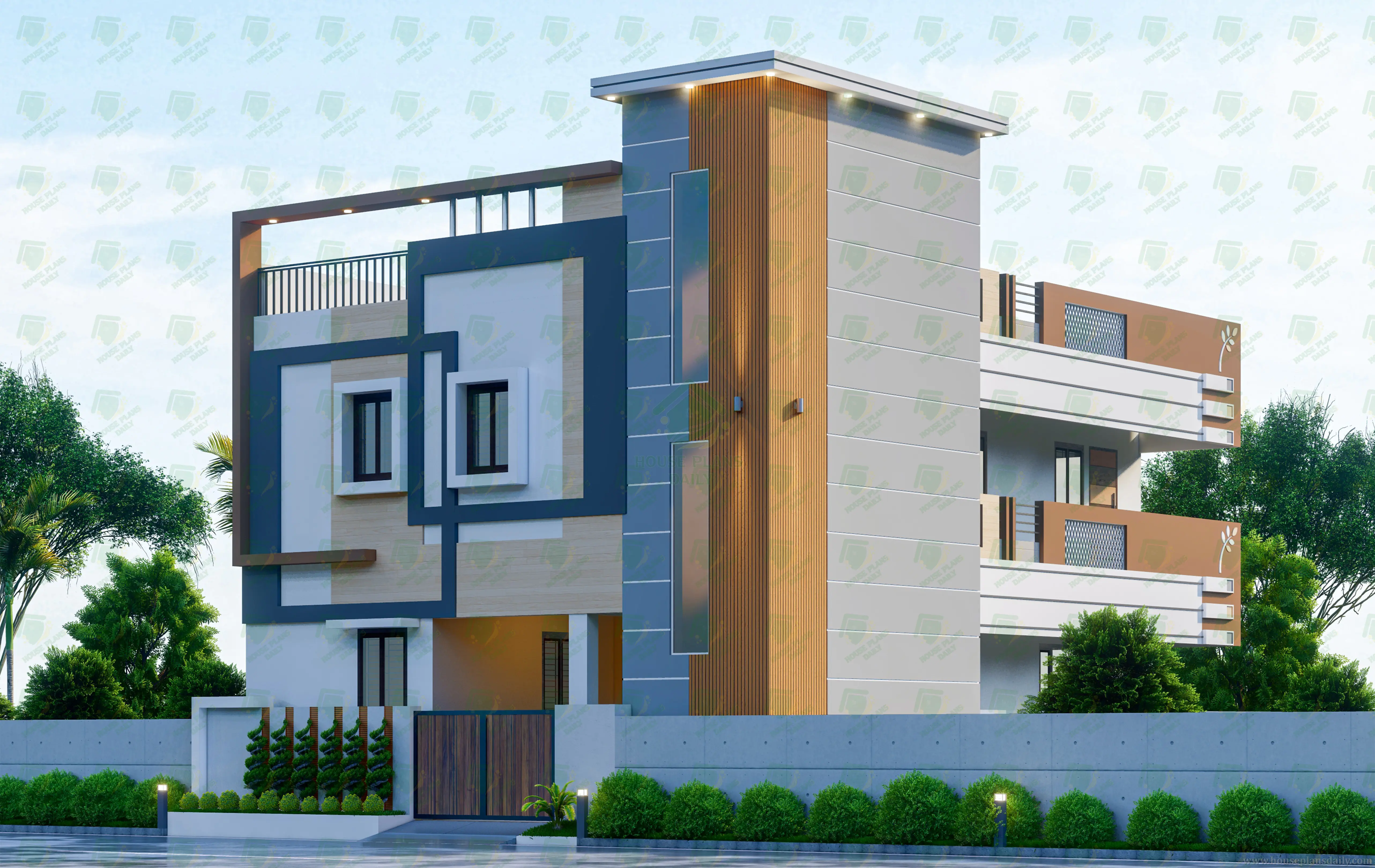 South and East Facing House Design | House Plan with Elevation Design