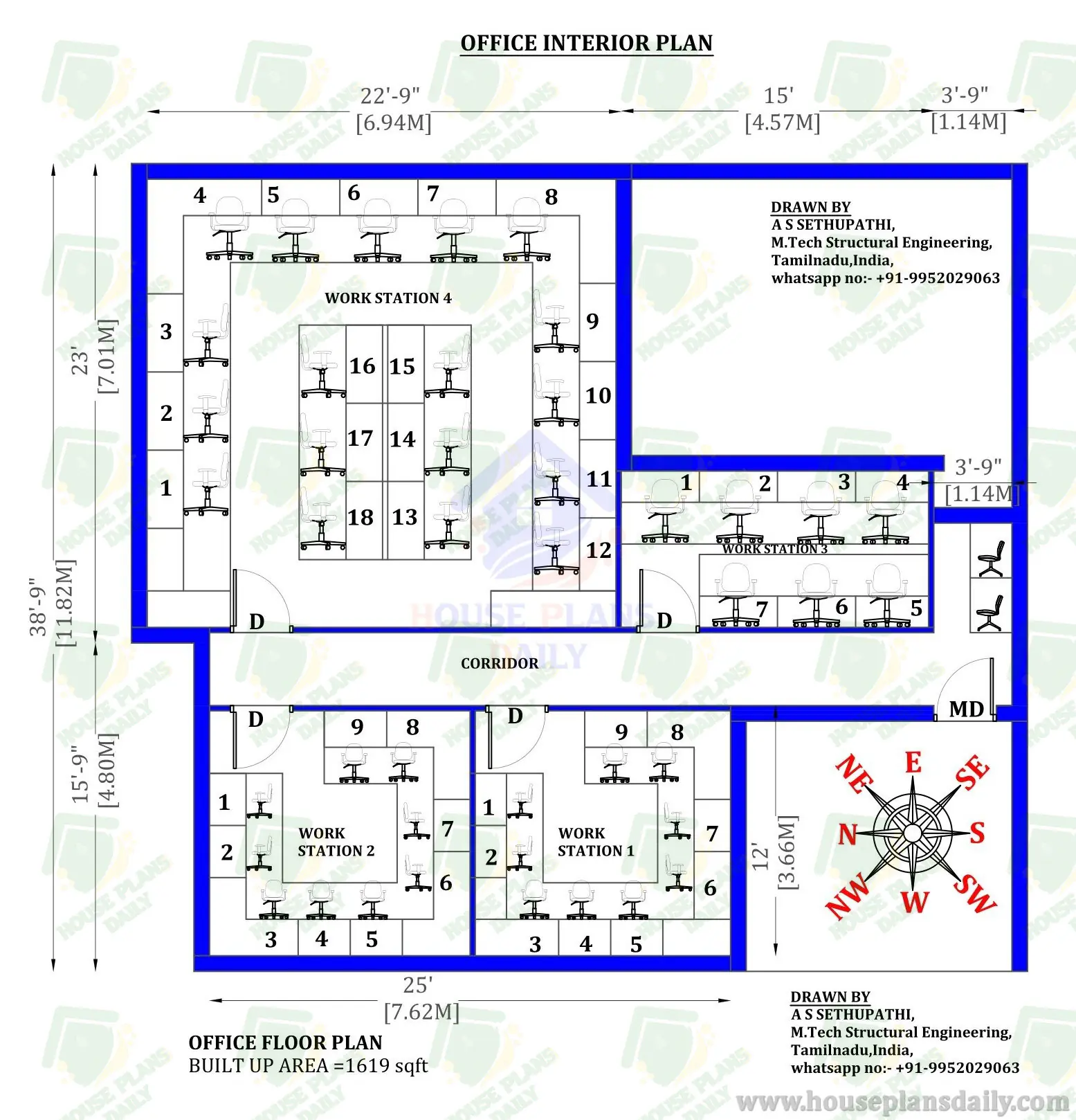 Bank Plan | Bank Office Plan | Bank Floor Plan | Bank Plan Dwg