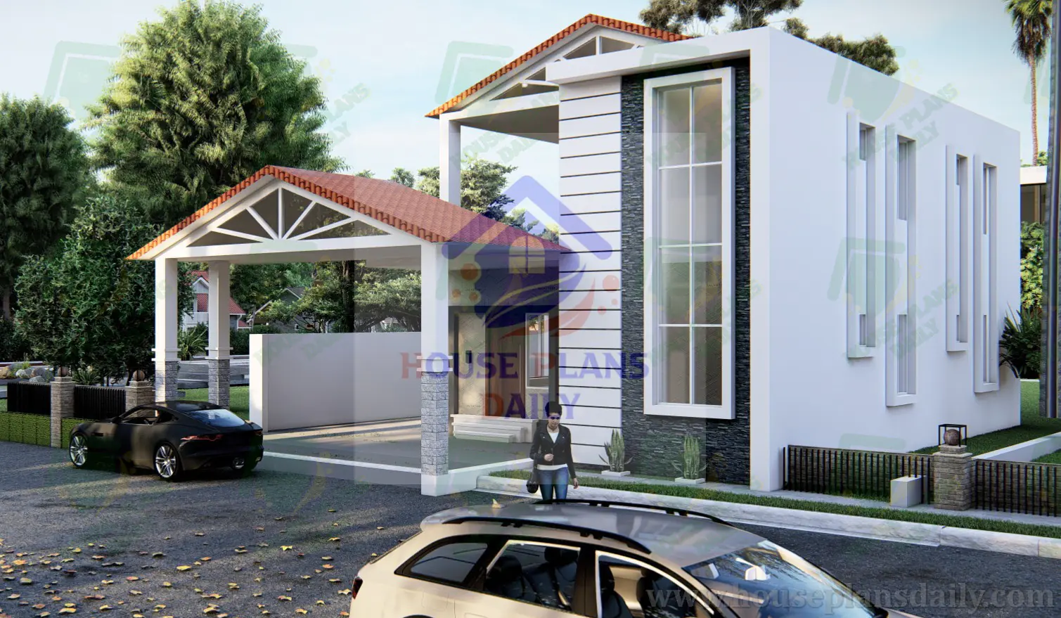 North Facing House Plan | Vastu Home Design with Elevation