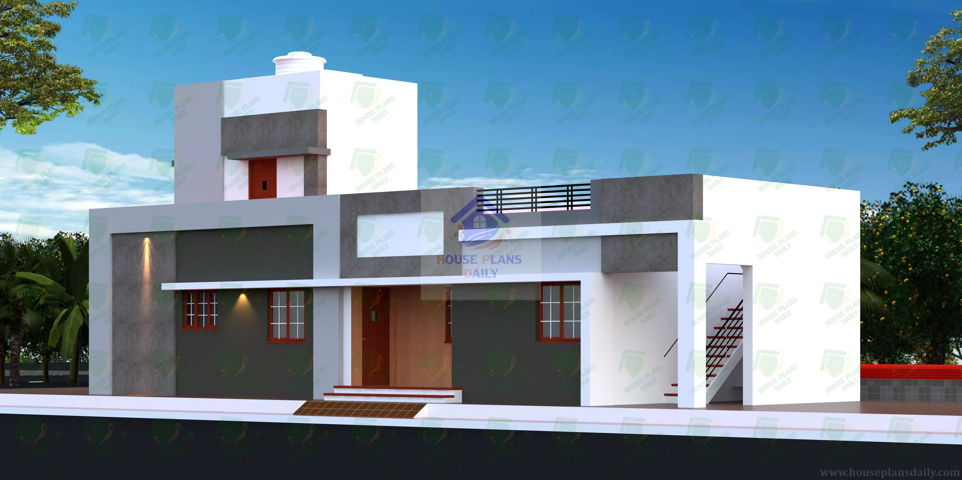 Single Floor Modern House Design | 20x57 Ghar Ka Naksha