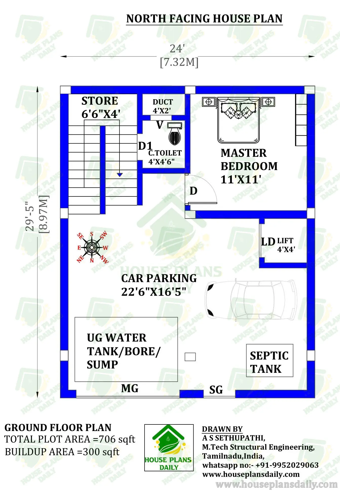 7 Bedroom House Plan | 6bhk House Plan | 5 Story House Plan