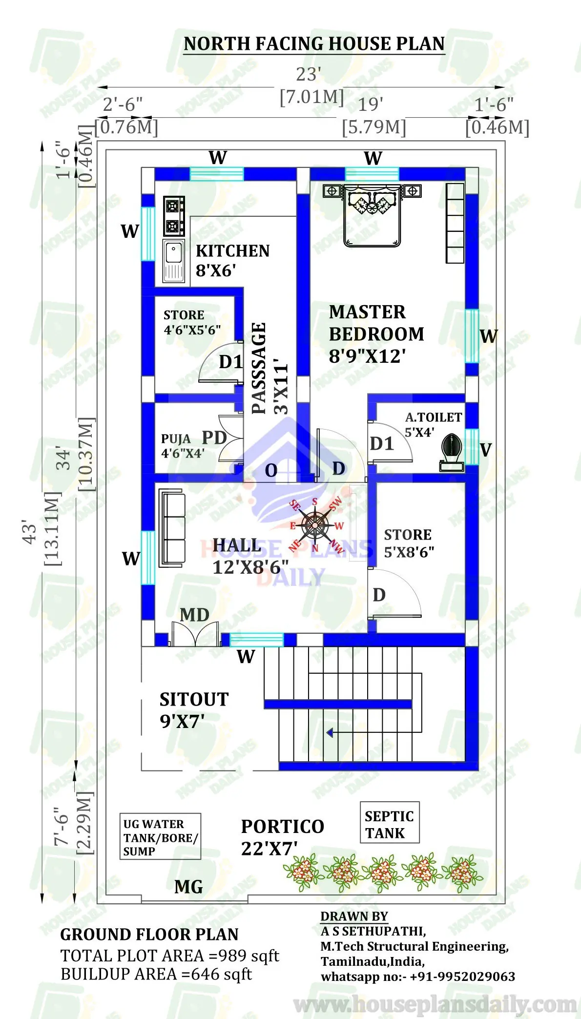 1BHK Designed House