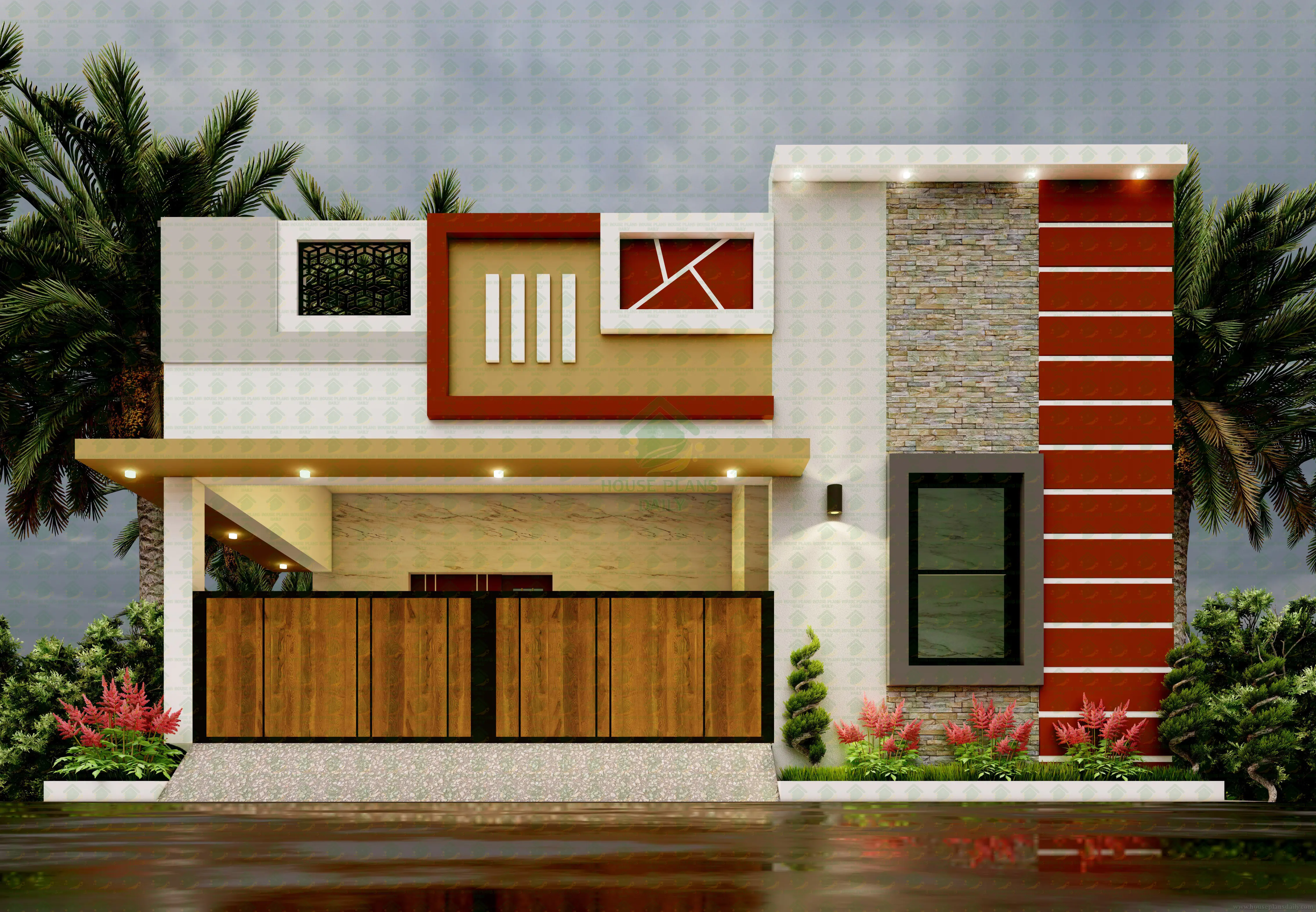 Detailed Layouts and Modern Exteriors for a 30x40 Plot