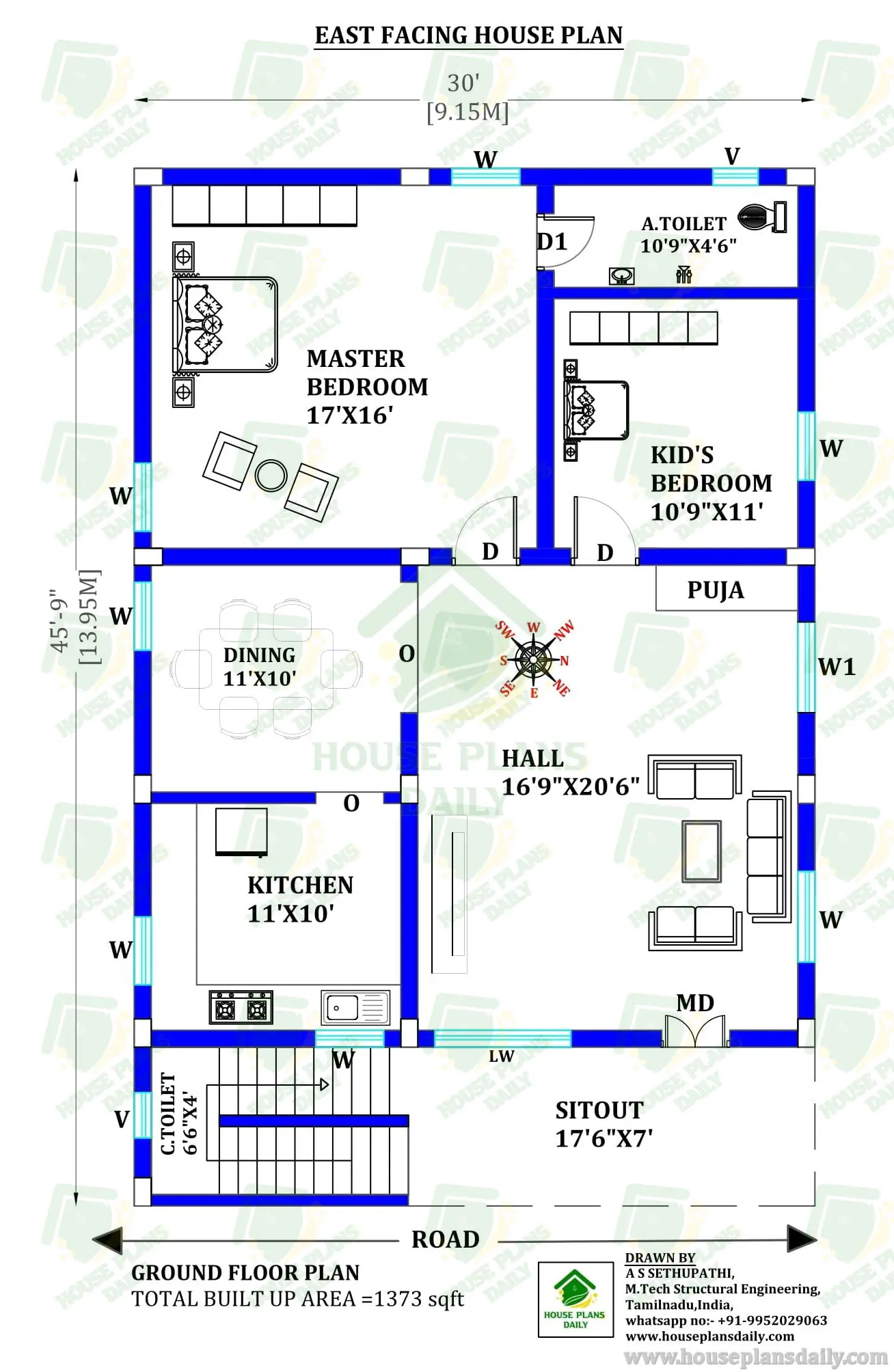 MODERN NORTH FACING 2BHK HOUSE PLANS WITH SHOP IN INDIA – VASTU BASED DESIGNS FOR EVERY BUDGET