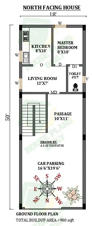 900 SQFT Small Home Plans