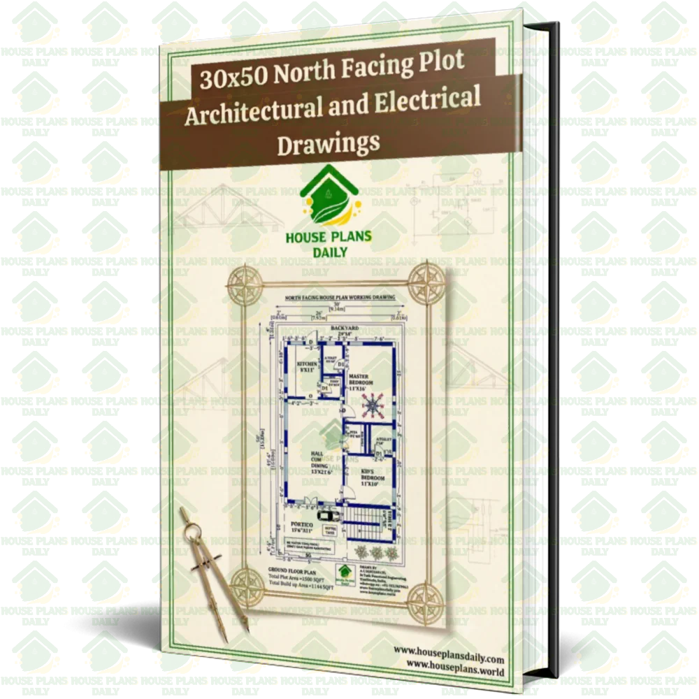 30x50 North Facing Plot Architectural and Electrical Drawings