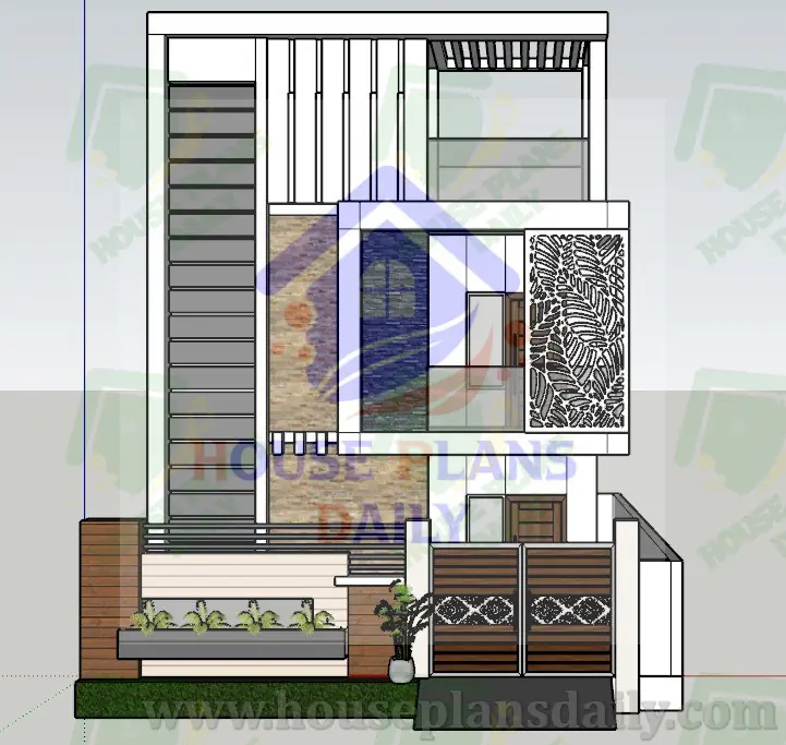2 bhk East Facing House Plan As Per Vastu | 25x34 House Plan Design