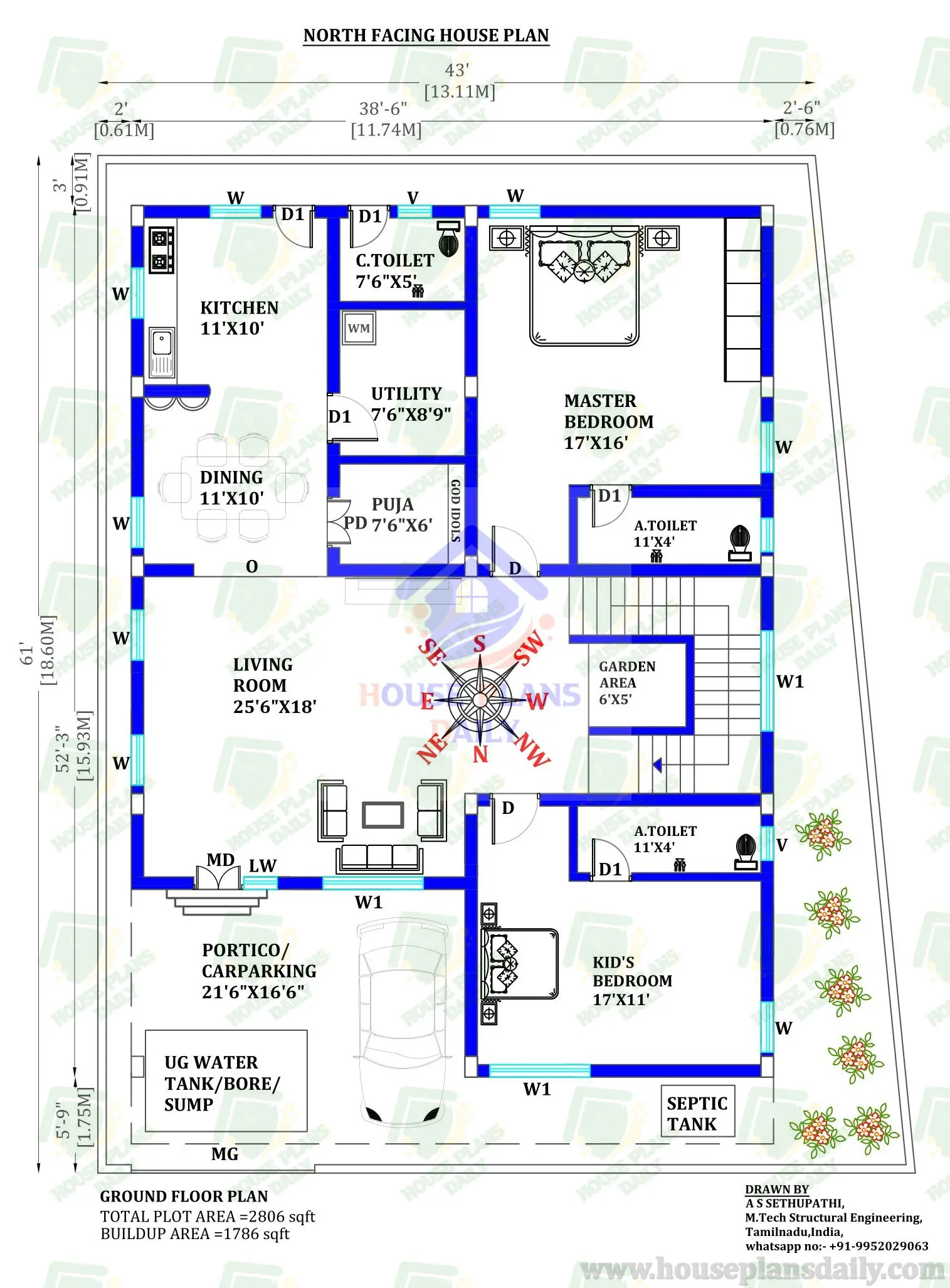Two House Plan | Modern Design House | Three Bed House Plan