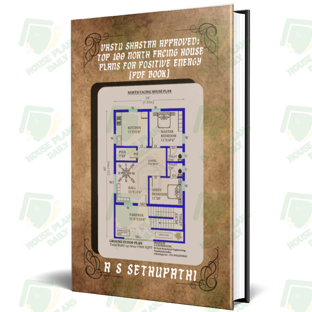 Vastu Shastra Approved: Top 100 North Facing House Plans for Positive Energy |PDF Book