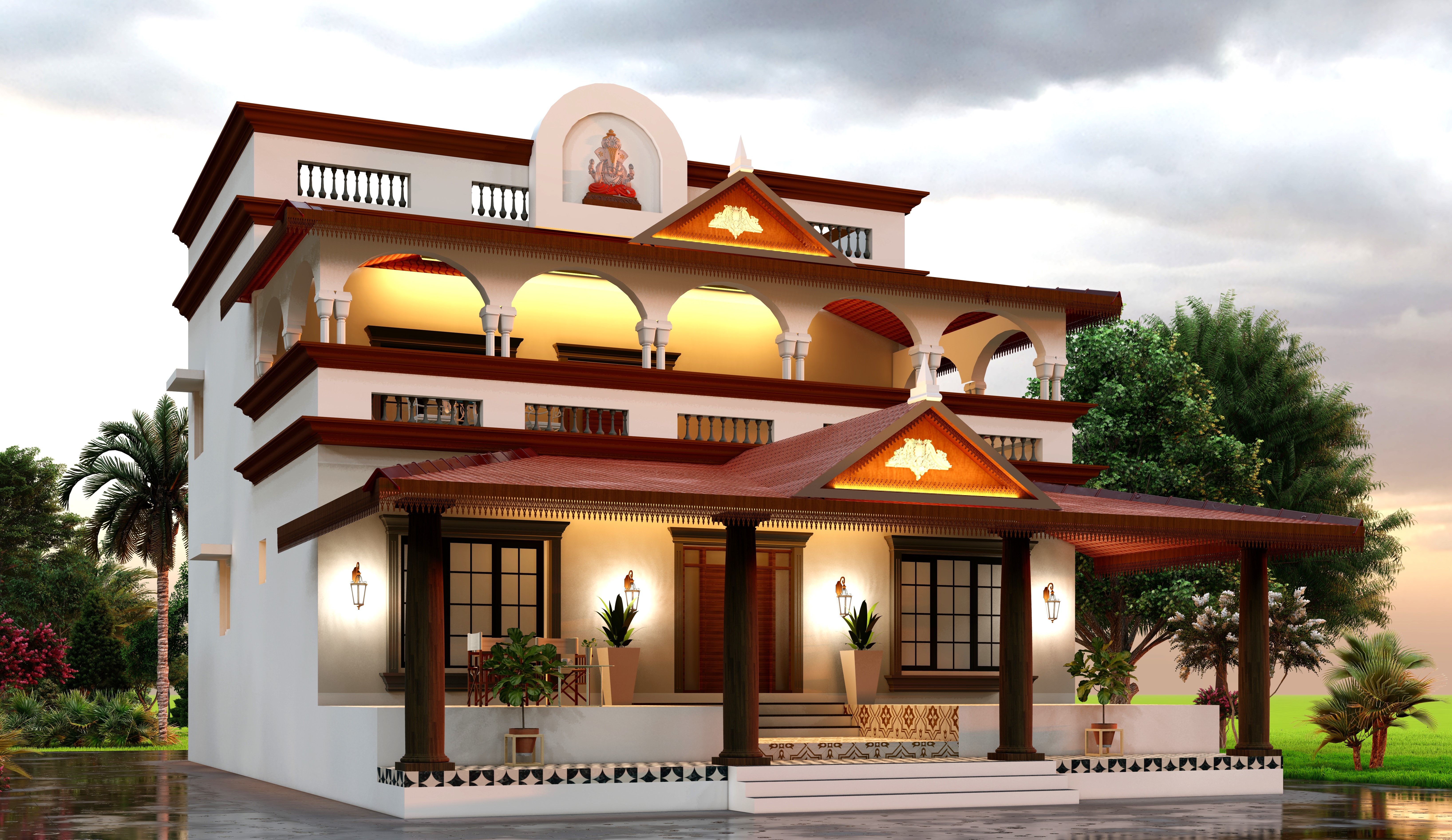 Chettinadu Design Elevation